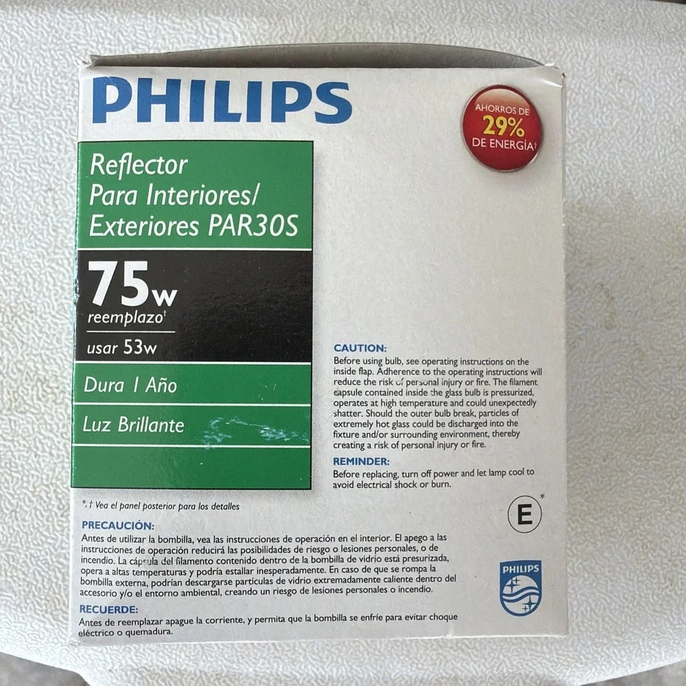 Philips 75w Par30s EcoVantage Dimmable Flood Light indoor/outdoor
